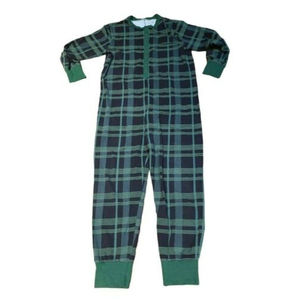 Hearth & Hand Magnolia Green Flannel Pajamas One-Piece Mens Large